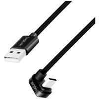 LogiLink CU0195 USB-kabel USB 2.0 USB-C stekker, USB-A stekker 3.00 m Zwart