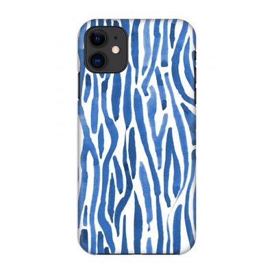 Blauwe nerven: Volledig geprint iPhone 11 Hoesje