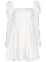 Macgraw Romantic Juliet-sleeved short dress - Blanc - thumbnail