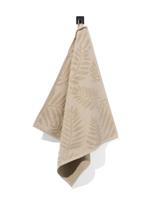 HEMA Keukendoek 50x50 katoen bladeren zand (zand)