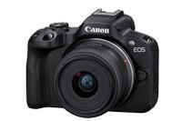 Canon EOS R50, Black + RF-S 18-45mm F4.5-6.3 IS STM Kit MILC 24,2 MP CMOS 6000 x 4000 Pixels Zwart - thumbnail