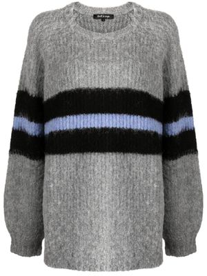 tout a coup pull rayé à effet brossé - Multicolore