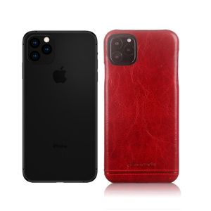 Pierre Cardin - echt lederen backcover hoes - iPhone 11 Pro Max - Rood