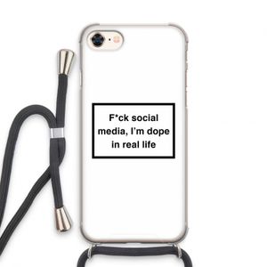 I'm dope: iPhone 7 Transparant Hoesje met koord