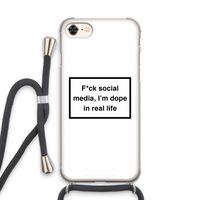 I'm dope: iPhone 7 Transparant Hoesje met koord