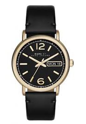 Horlogeband Marc by Marc Jacobs MBM8651 Leder Zwart 20mm