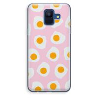 Dancing eggs: Samsung Galaxy A6 (2018) Transparant Hoesje - thumbnail