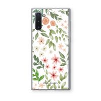 Botanical sweet flower heaven: Samsung Galaxy Note 10 Transparant Hoesje