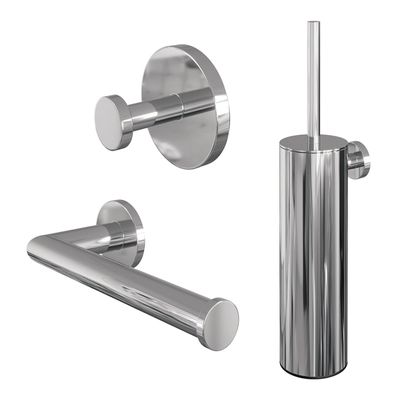 Brauer Chrome Edition Badkameracccesoires set - 3-in-1 - chroom 5-CE-152