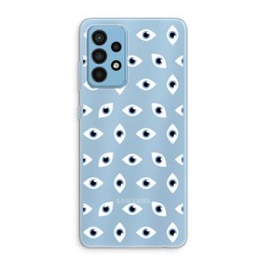 Eyes pattern: Samsung Galaxy A52 Transparant Hoesje