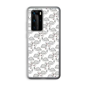 Zwanen: Huawei P40 Pro Transparant Hoesje