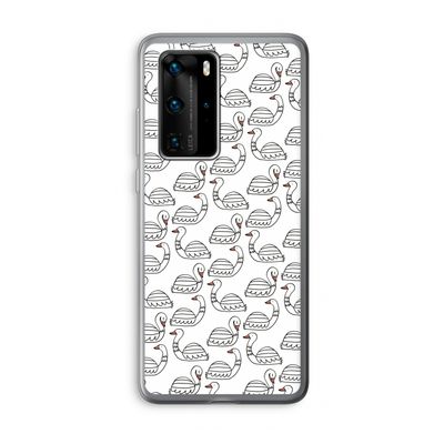 Zwanen: Huawei P40 Pro Transparant Hoesje