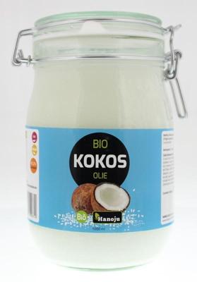 Hanoju Kokosolie virgin beugelglas bio 1 Liter