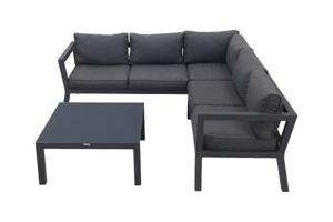 Calgary aluminium loungeset - Carbon