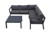 Calgary aluminium loungeset - Carbon