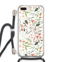 Sweet little flowers: iPhone 7 PLUS Transparant Hoesje met koord