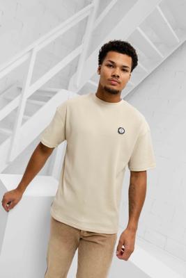 Black Bananas Monogram Waffle T-Shirt Heren Beige - Maat M - Kleur: Beige | Soccerfanshop