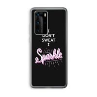 Sparkle quote: Huawei P40 Pro Transparant Hoesje