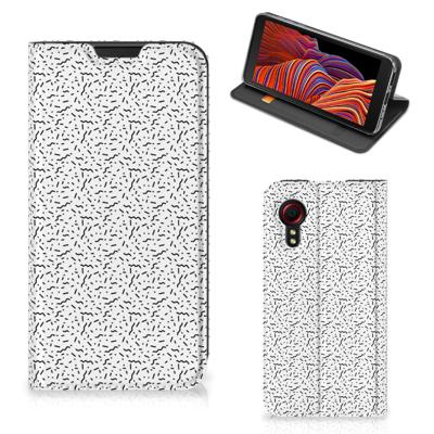 Samsung Galaxy Xcover 5 | Hoesje met Magneet | Stripes Dots