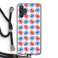 Klaproosjes: Samsung Galaxy A32 5G Transparant Hoesje met koord