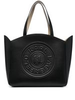 Karl Lagerfeld grand sac cabas à logo embossé - Noir