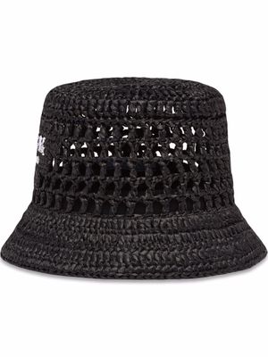 Prada bob en raphia - Noir