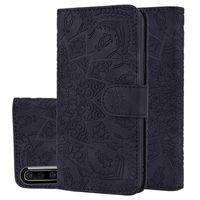 Mandala Series Samsung Galaxy A50 Wallet Case - Zwart - thumbnail