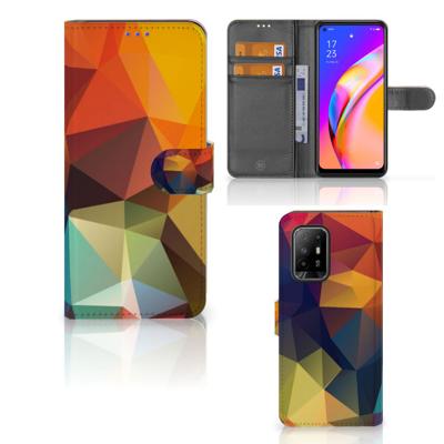 OPPO Reno5 Z | A94 5G | Book Case | Polygon Color