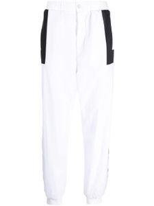 BOSS pantalon de jogging à empiècements - Blanc