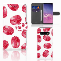 Samsung Galaxy S10 Book Cover Pink Macarons