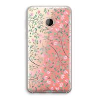 Sierlijke bloemen: HTC U Play Transparant Hoesje