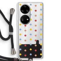 Bollen: Huawei P50 Pro Transparant Hoesje met koord