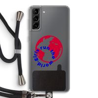 Run The World: Samsung Galaxy S21 Plus Transparant Hoesje met koord