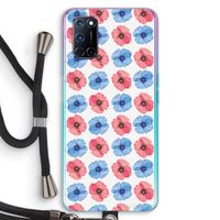 Klaproosjes: Oppo A92 Transparant Hoesje met koord