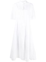 Jil Sander robe-chemise en coton - Blanc