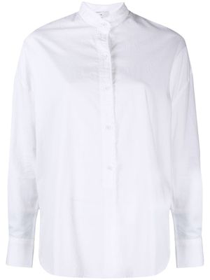 Vince chemise à effet descendu sur les épaules - Blanc