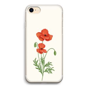 Red poppy: iPhone 7 Transparant Hoesje