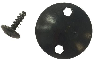 Ortlieb Reserveonderdeel Universele moerenset x10 QL2.1 - Zwart