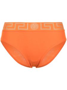 Versace culotte à bande Greca - Orange