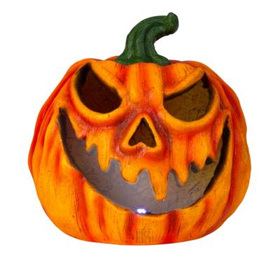 Halloween decoratie - oranje - polyresin - Dia 33 cm -pompoen - LED