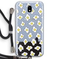 Spiegeleitjes: Samsung Galaxy J5 (2017) Transparant Hoesje met koord