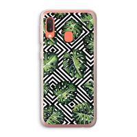 Geometrische jungle: Samsung Galaxy A20e Transparant Hoesje