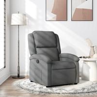 Relaxfauteuil donkergrijze stof