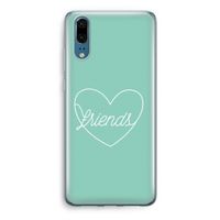 Friends heart pastel: Huawei P20 Transparant Hoesje