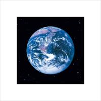 Kunstdruk The Earth 40x40cm