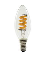 Segula 55300 LED-lamp Energielabel G (A - G) E14 Kaars 3.3 W = 21 W Barnsteen (Ø x l) 35 mm x 100 mm 1 stuk(s) - thumbnail