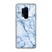 Blauw marmer: OnePlus 8 Pro Transparant Hoesje
