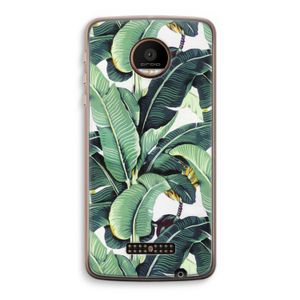 Bananenbladeren: Motorola Moto Z Force Transparant Hoesje