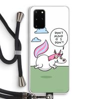 Unicorn: Samsung Galaxy S20 Plus Transparant Hoesje met koord