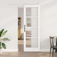 Schuifdeur Wit 73.5 x 211 cm Hout en metaal